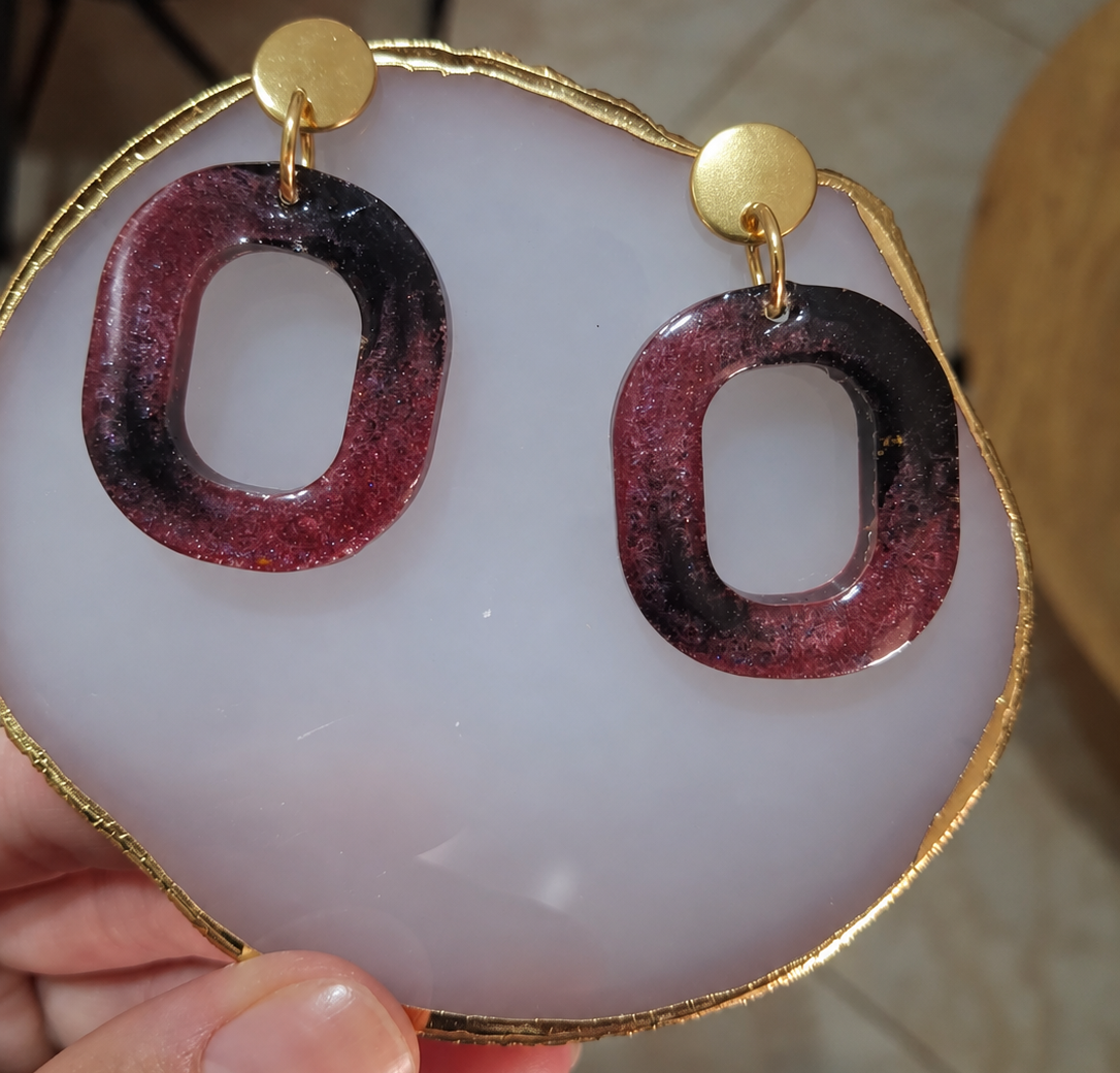 Midnight Wine Earrings
