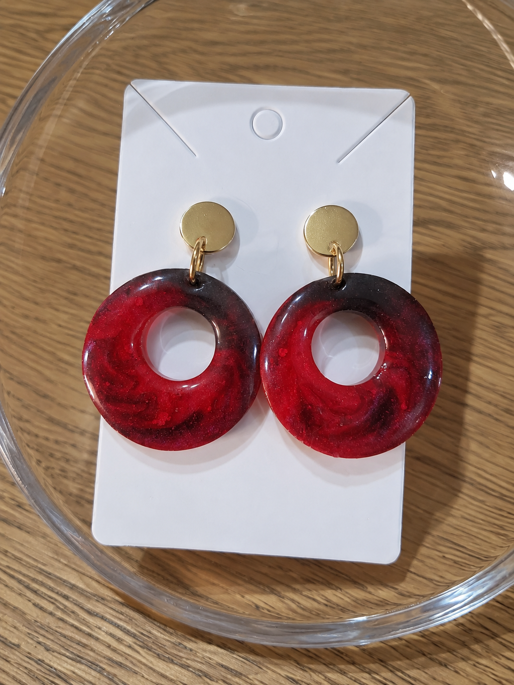 Ruby Eclipse Hoops Earrings