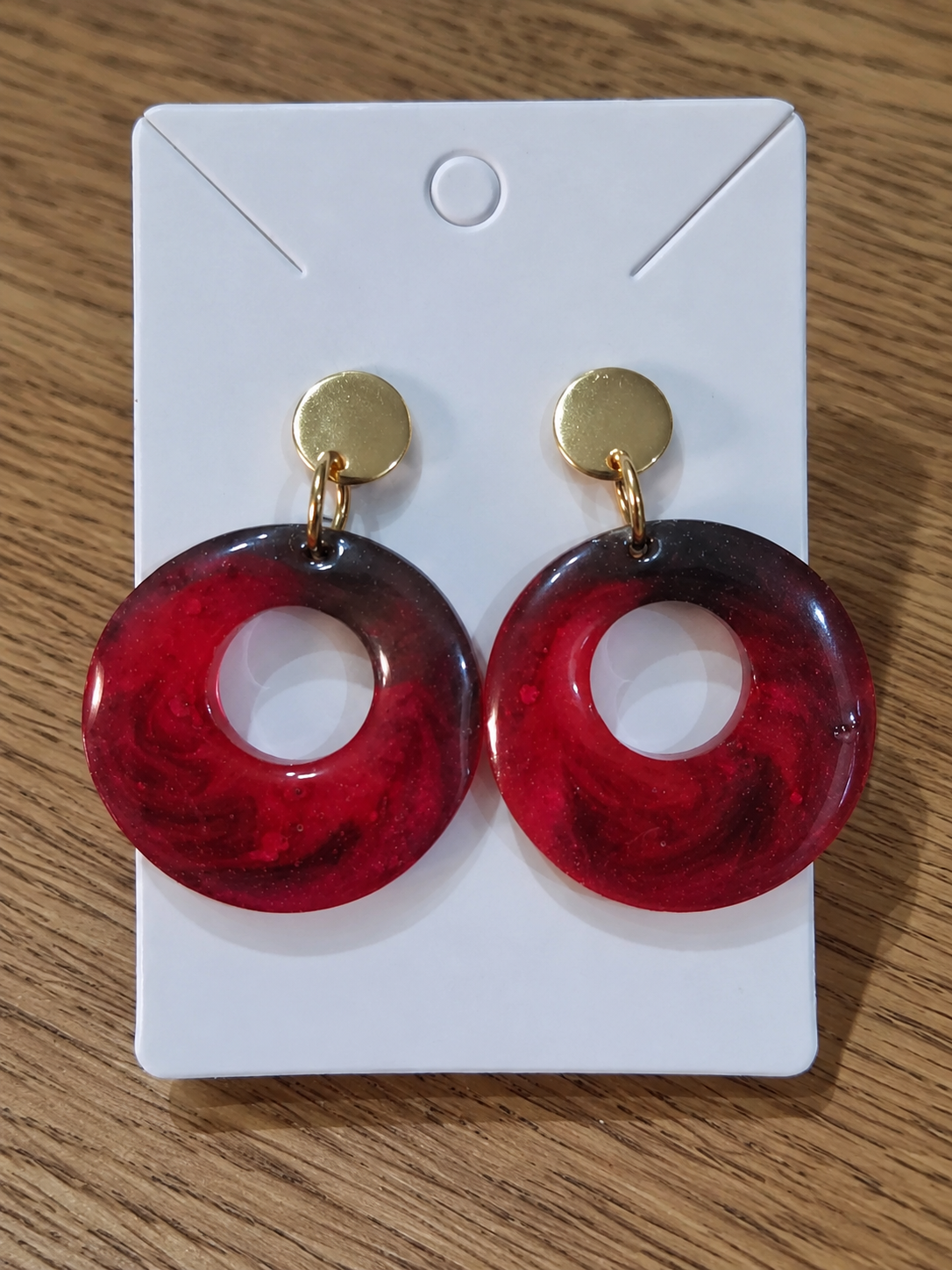 Ruby Eclipse Hoops Earrings