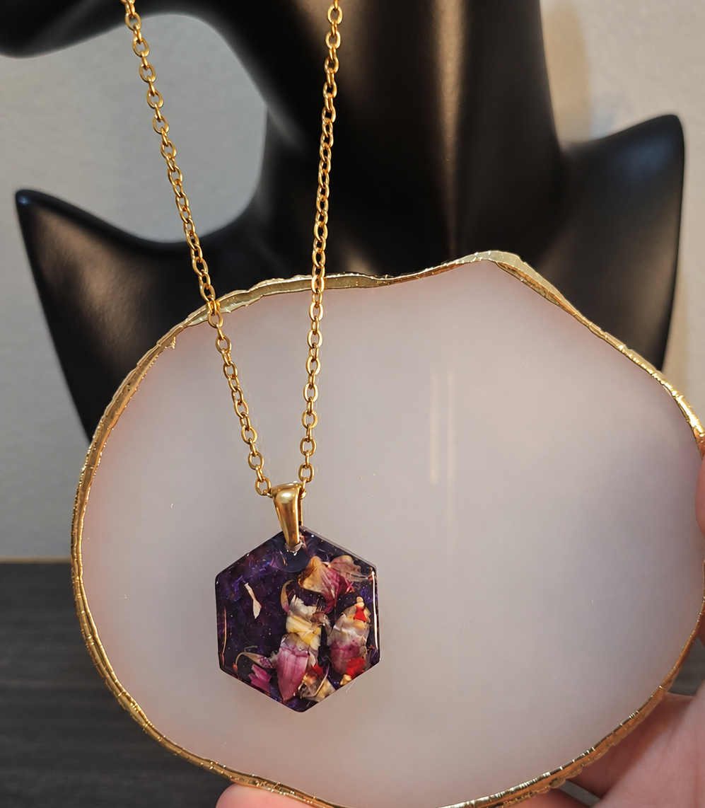 Midnight Petals Necklace