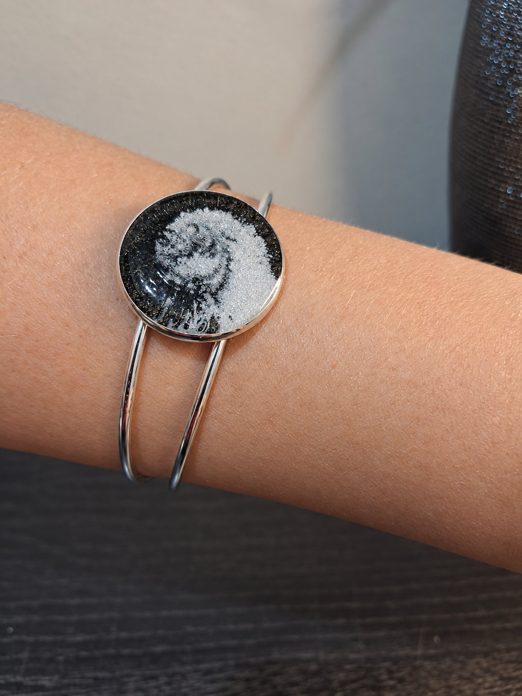 Cosmic Swirl Bangle Bracelet