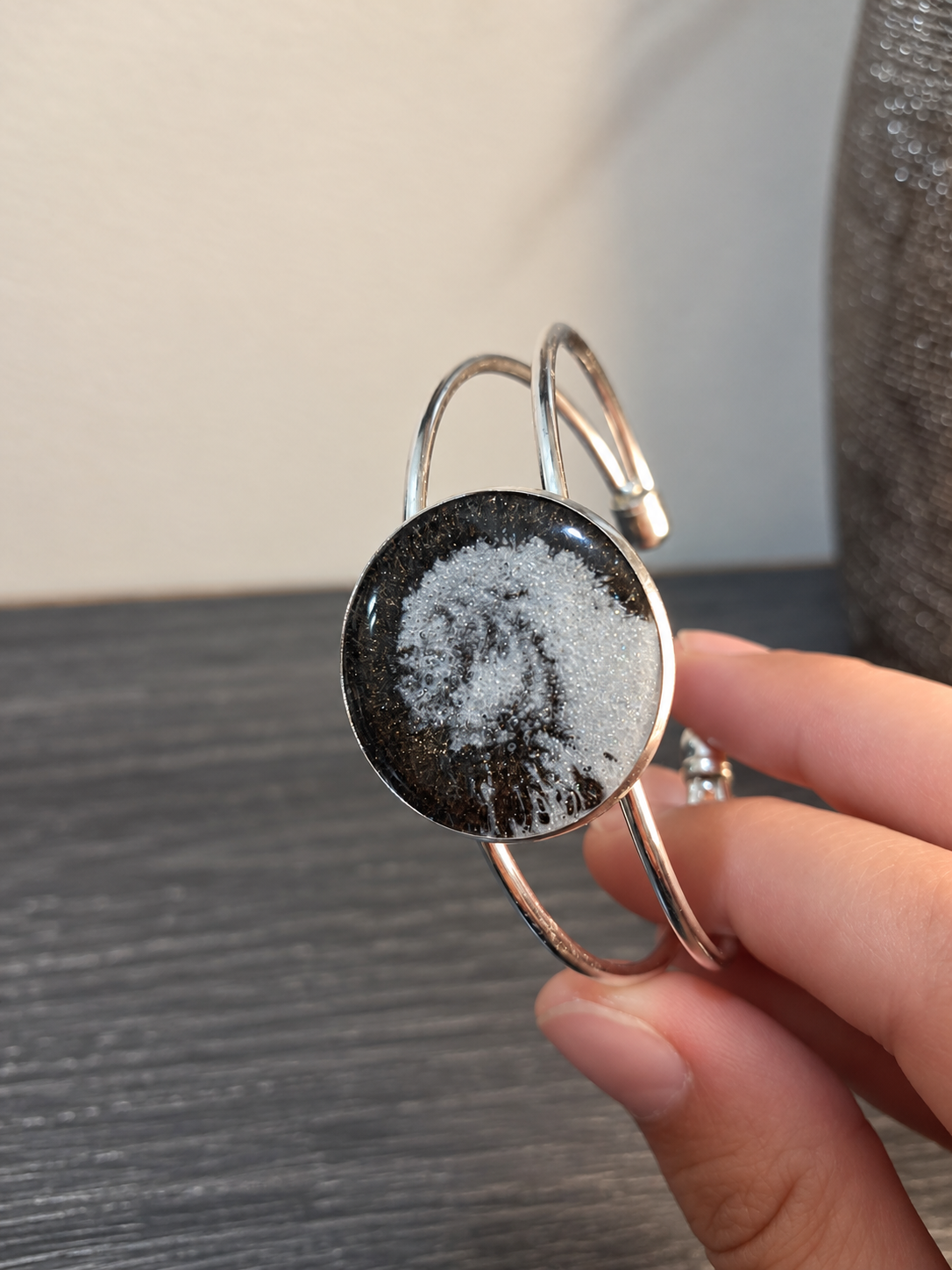 Cosmic Swirl Bangle Bracelet