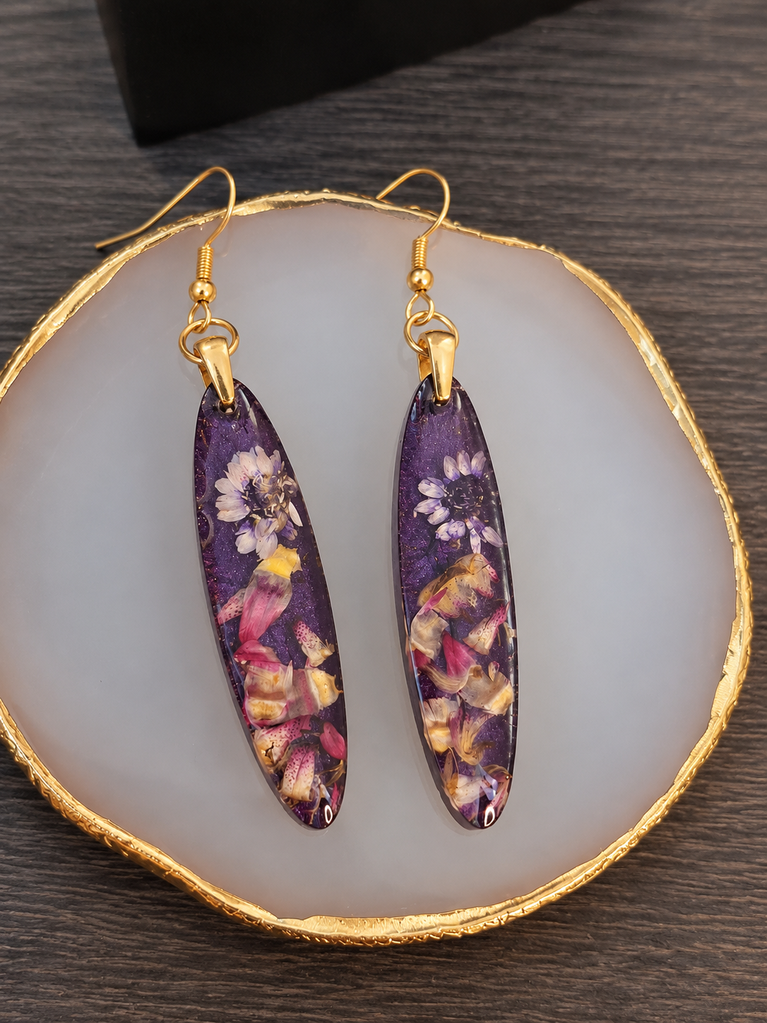 Lavender Garden Earrings