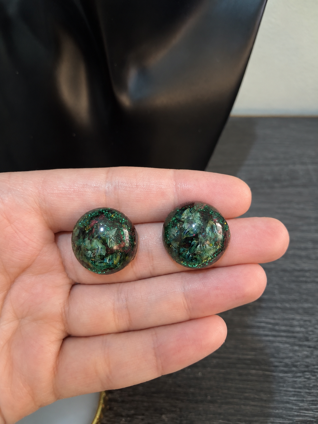 Emerald Forest Stud Earrings