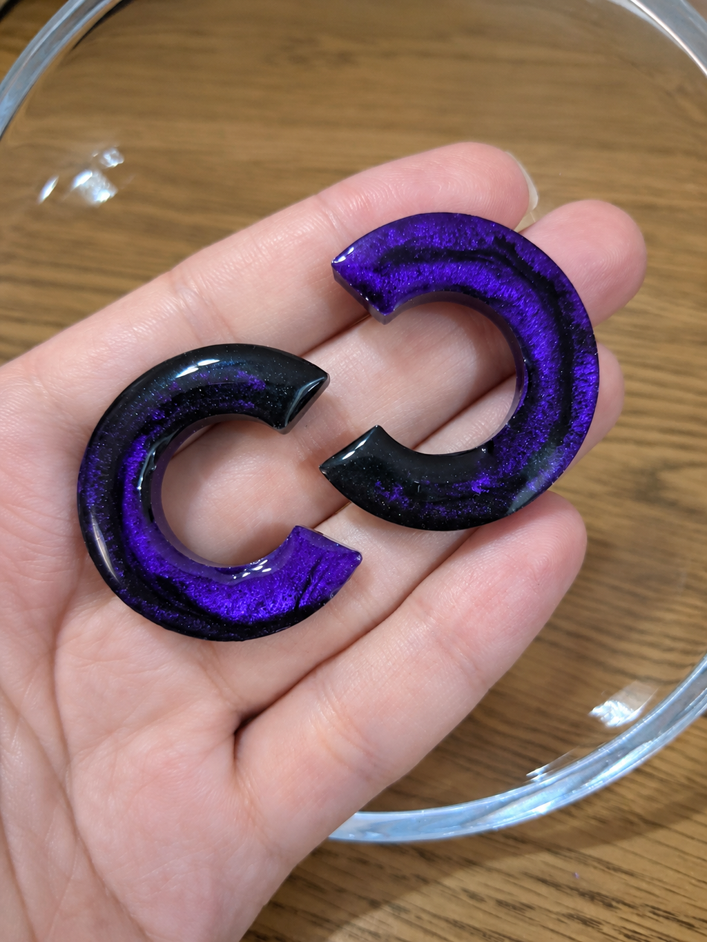 Midnight Amethyst Moons Earrings🌙💜