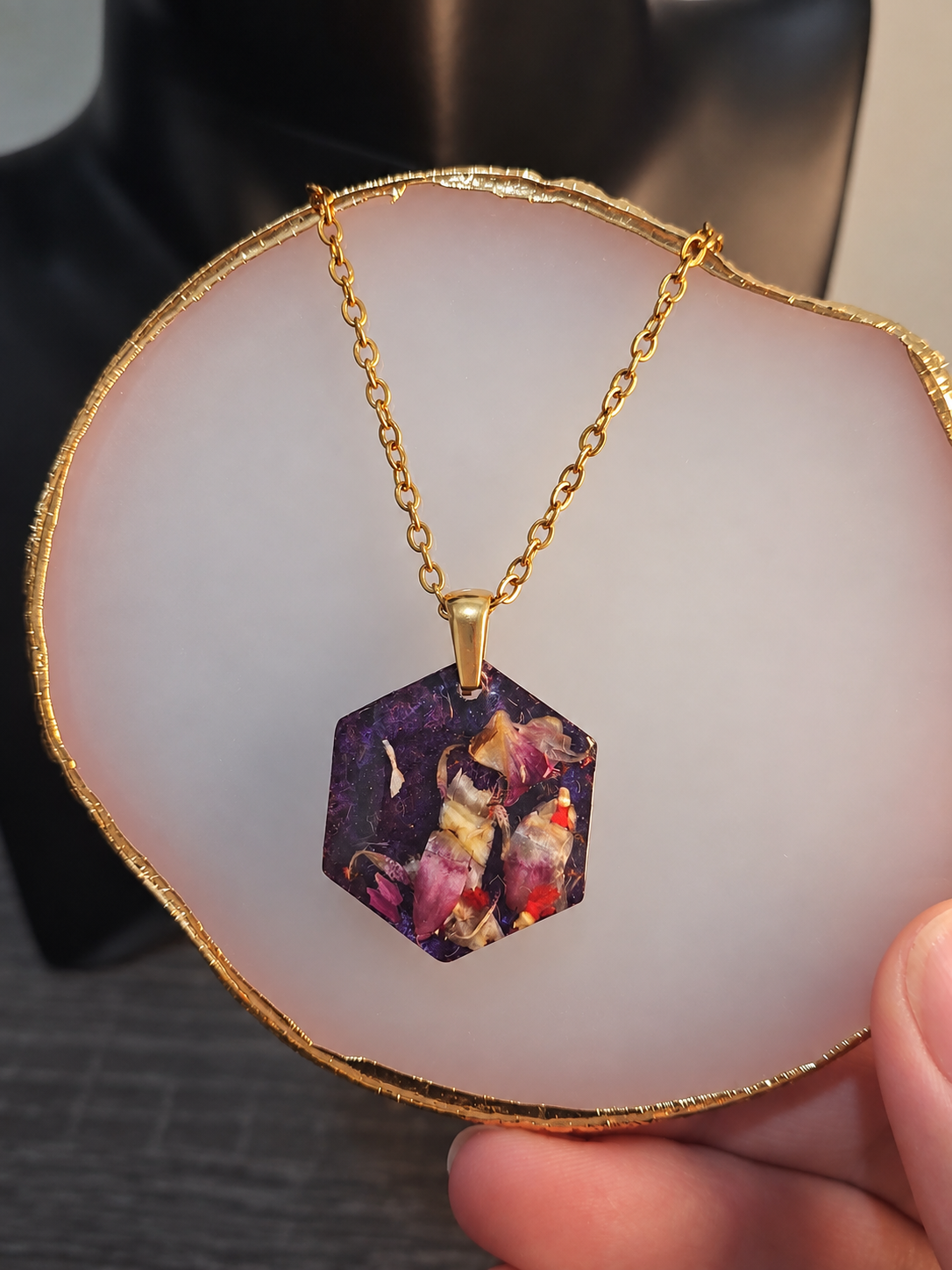 Midnight Petals Necklace