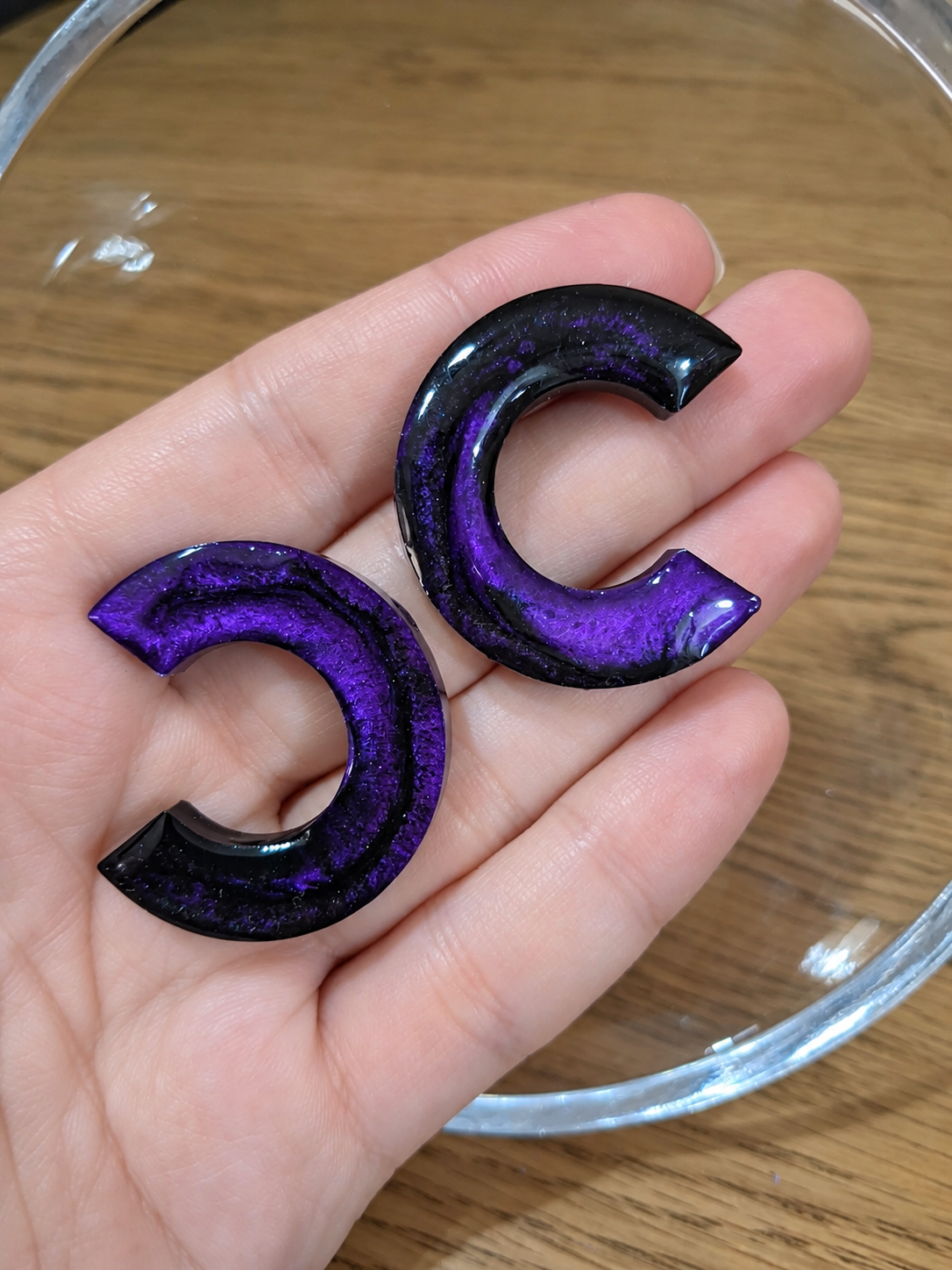 Midnight Amethyst Moons Earrings🌙💜