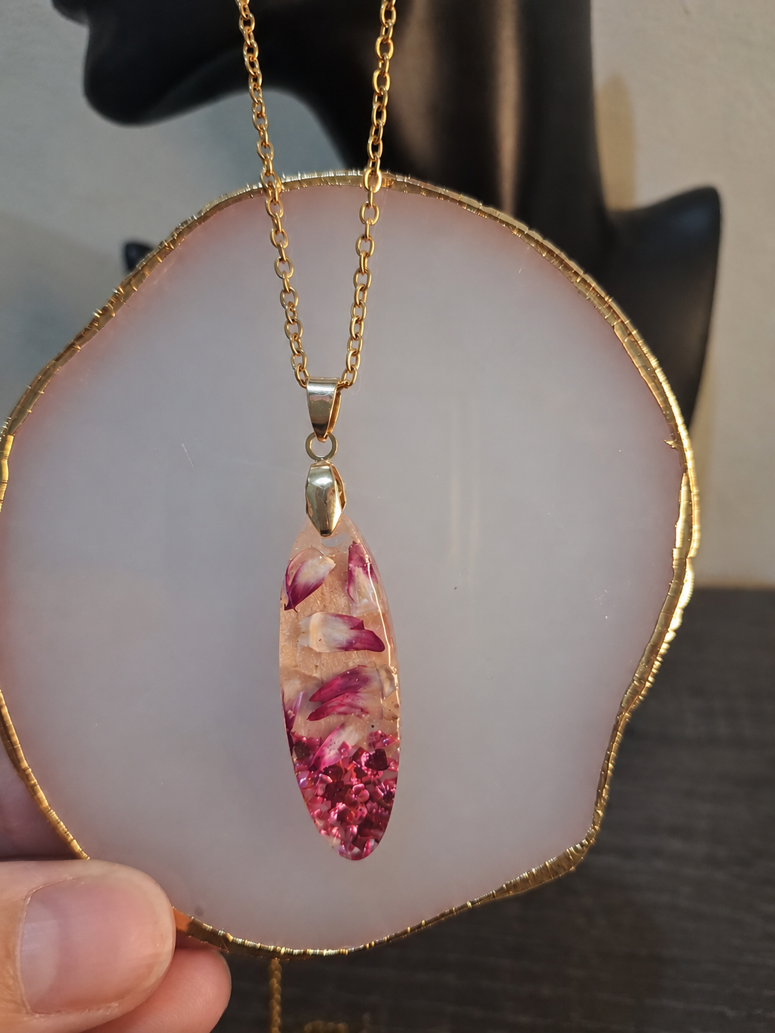 Rose Gold Petals Necklace
