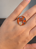 Terracotta Sky & Blossom Ring