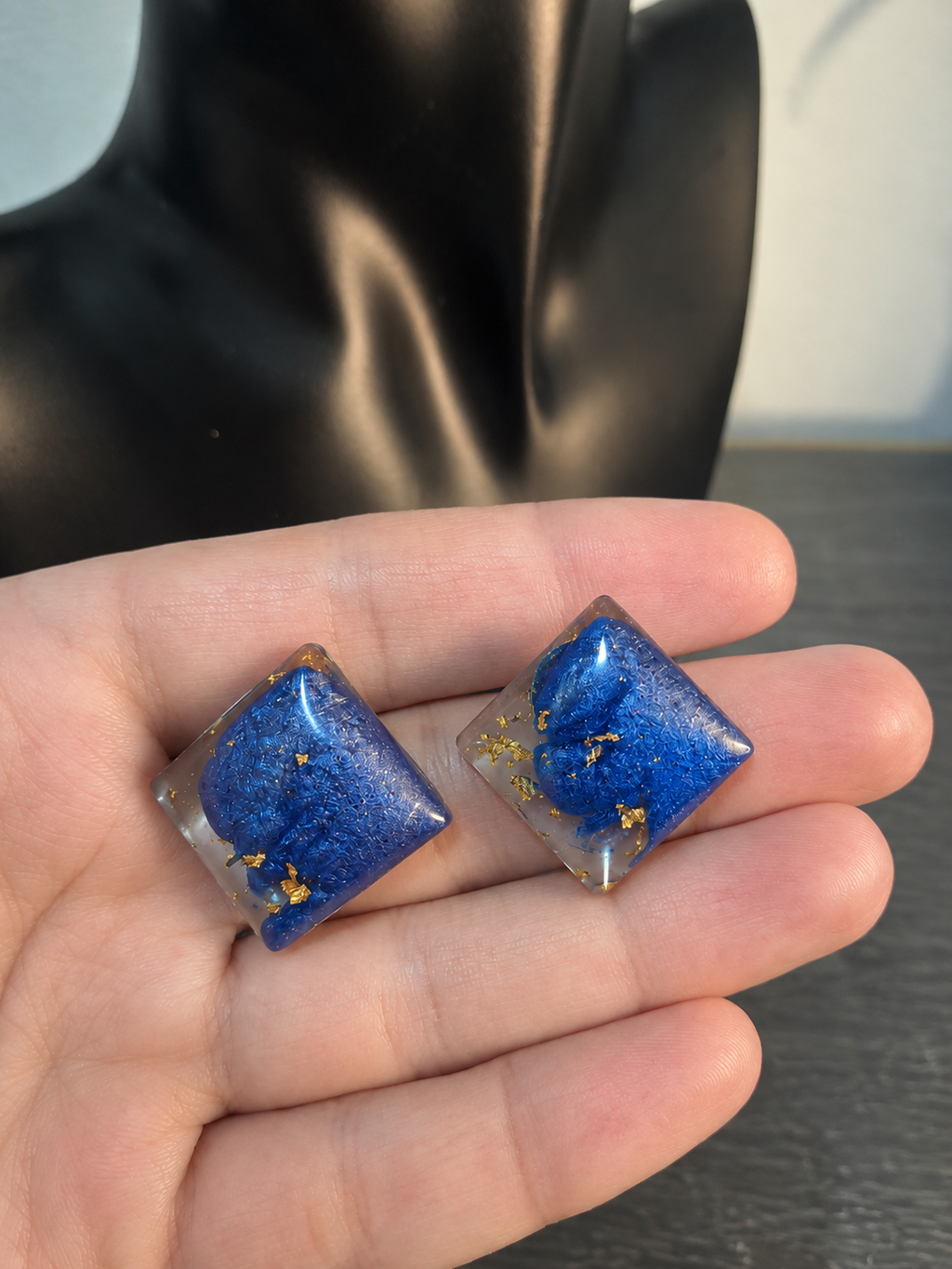 Deep Ocean Diamond Earrings