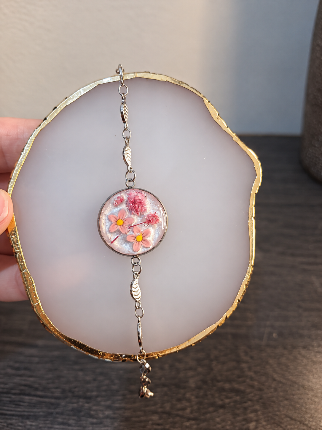 Pink Cherry Bracelet