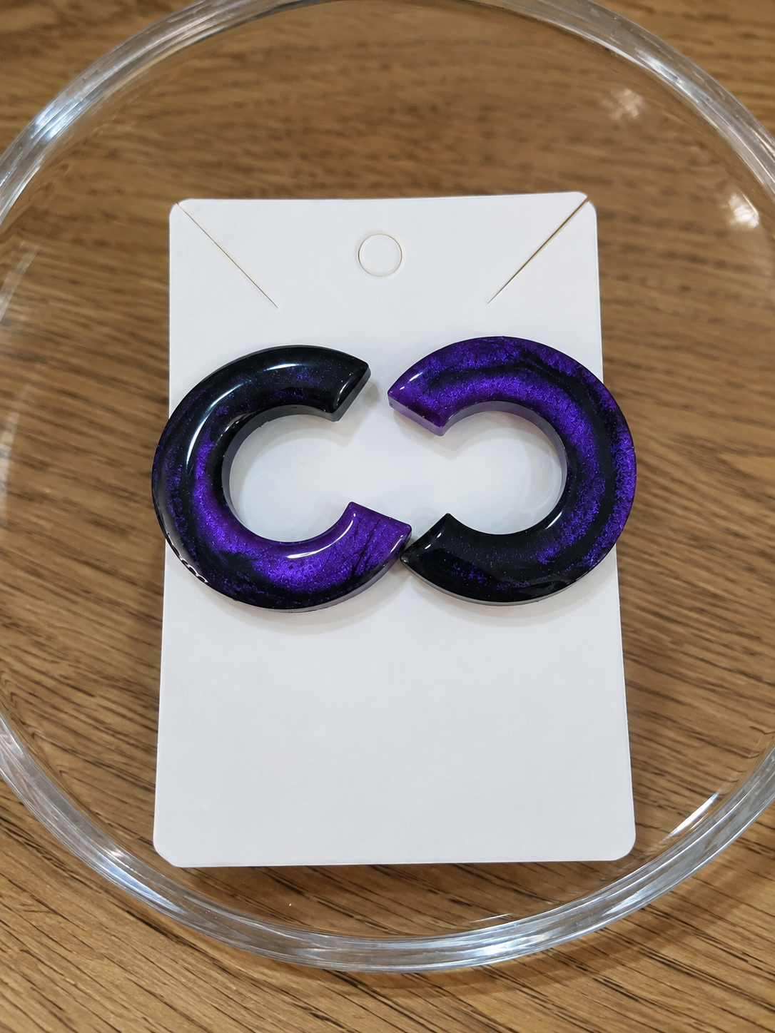 Midnight Amethyst Moons Earrings🌙💜